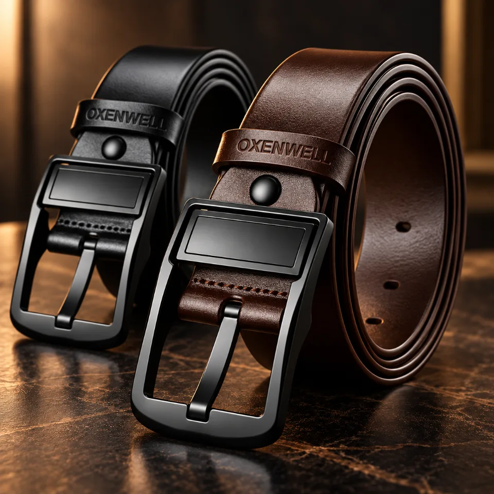 Ceinture Oxenwell en cuir véritable
