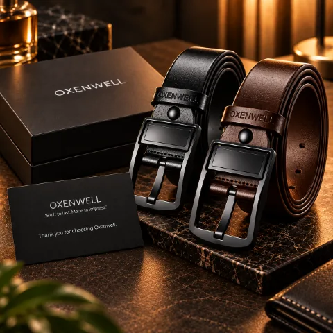 Ceinture Oxenwell 100 % cuir véritable